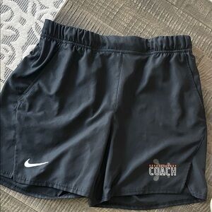 Nike Men’s Black OTF Coach Drifit shorts Orangetheory Large